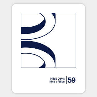 Kind of Blue / Minimalist Graphic Artwork Design Sticker